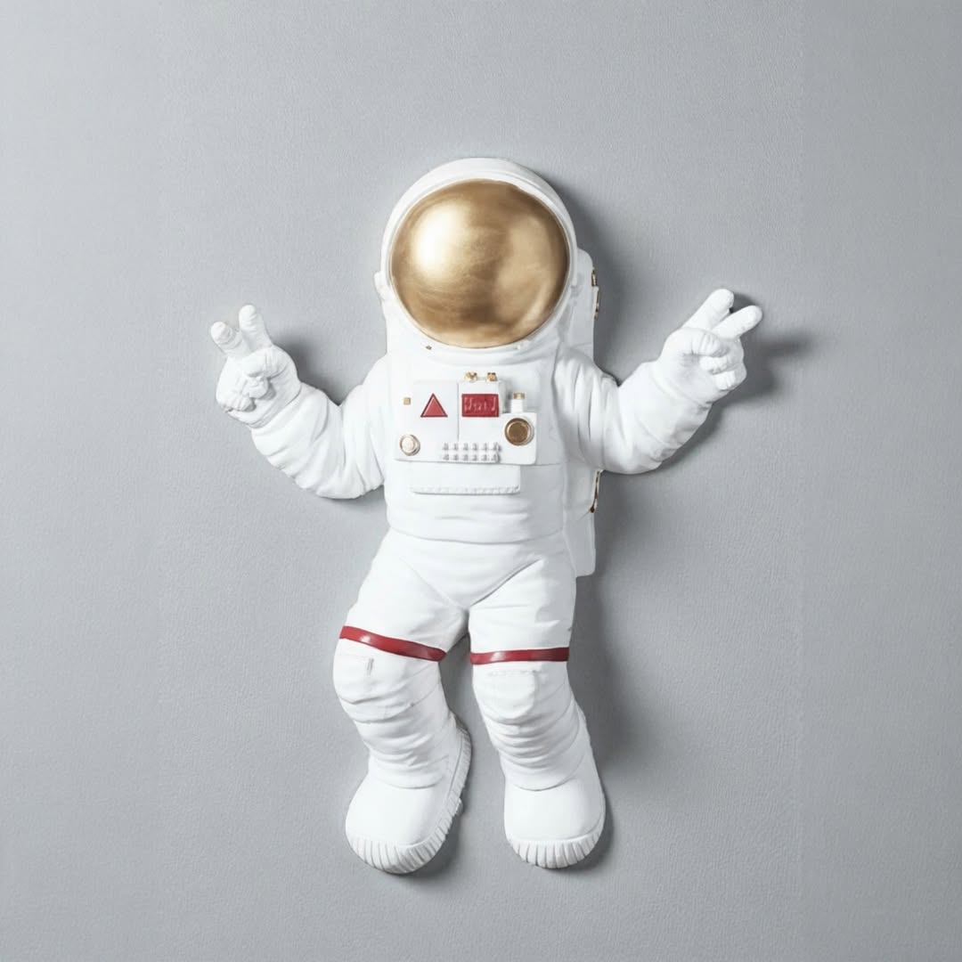 Astronot Duvar Heykeli